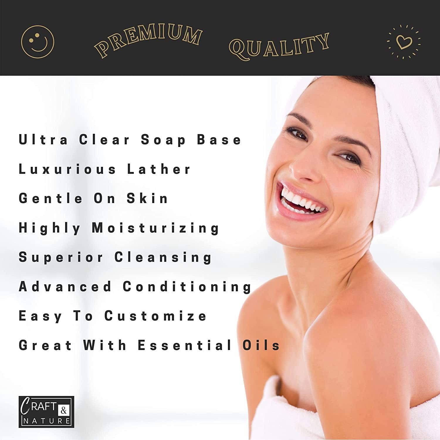 Glycerine Ultra Clear Melt and Pour Soap Base SLS, SLES, Paraben