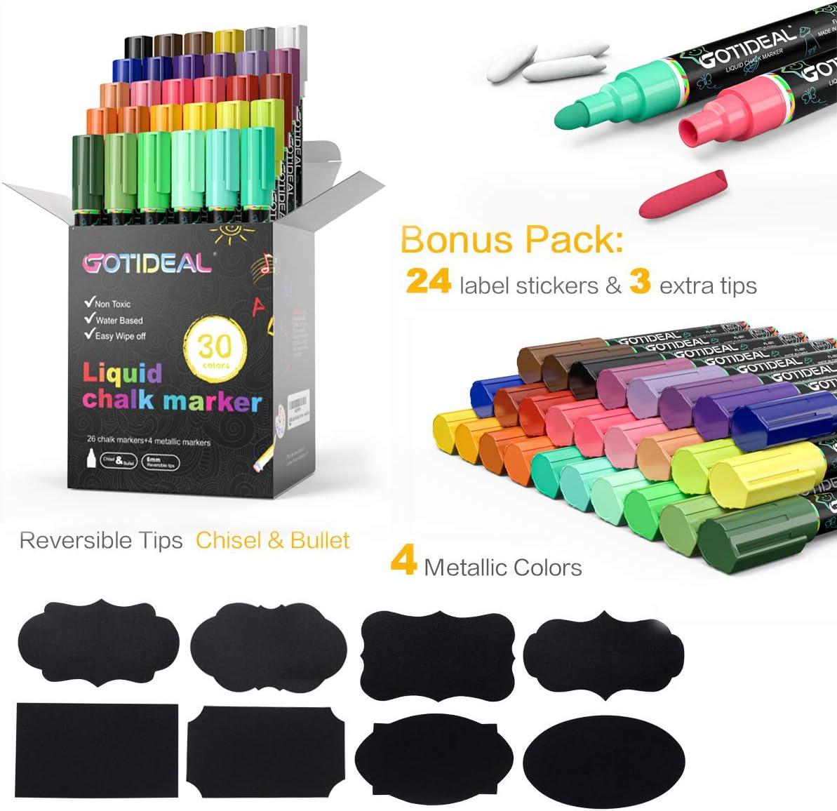 For Kids Adult Washable Wet Dry Erase Marker Neon Bright Vibrant Colors Pen  US
