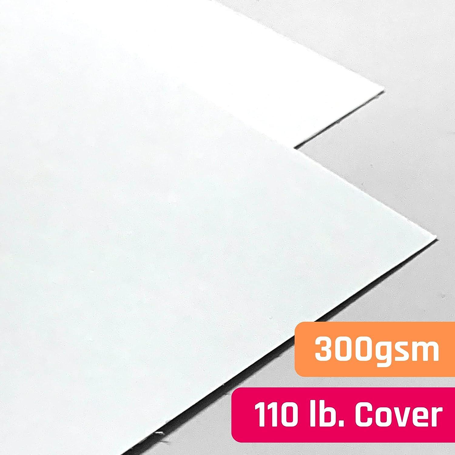 25 Sheets White Cardstock Paper Heavyweight - 110 lb. Cover 12 x 12 White  25 Sheets