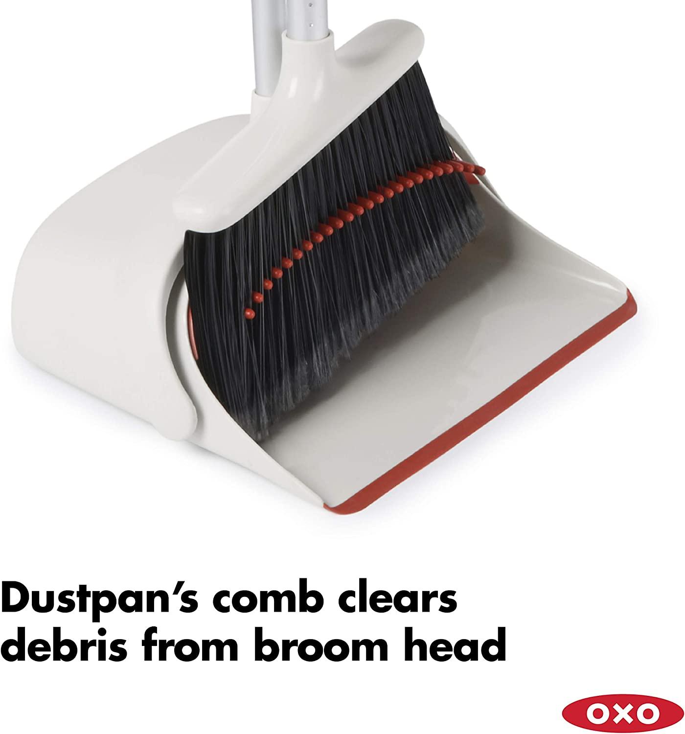 OXO Good Grips Sweep Set - Full Size Brrom with Extra Large Dustpan