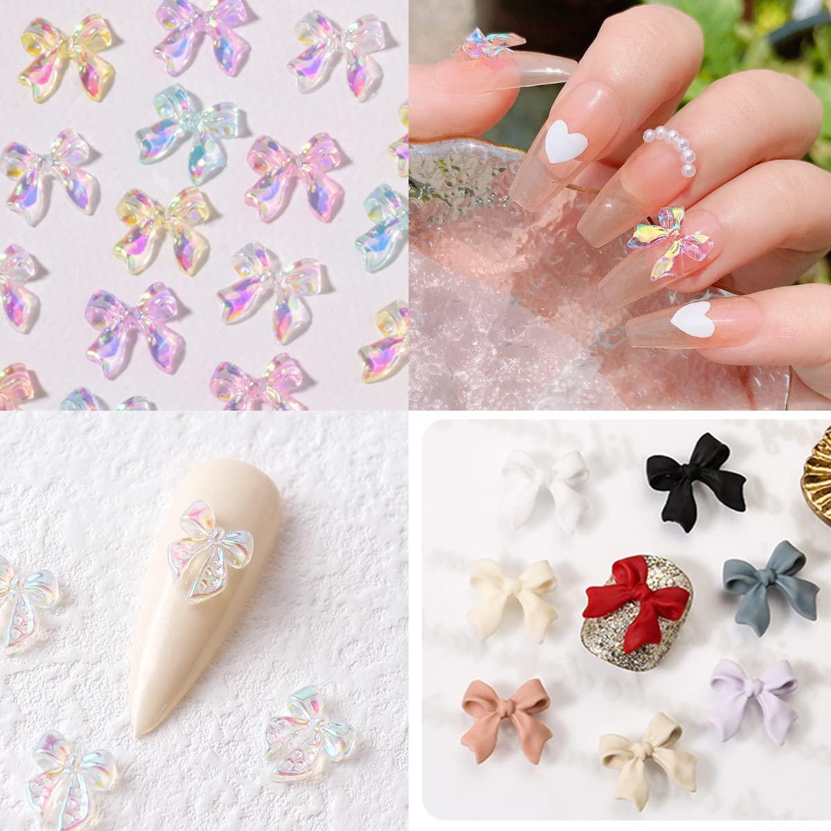 Rainbow Confetti Decorations Charms Studs for Nail Art - Cirque Colors Kawaii  Charms