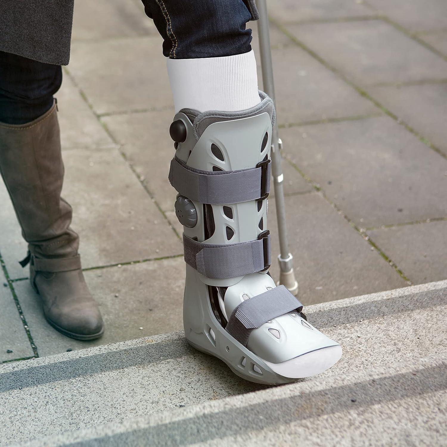 6 Pcs Sock Liner Long Walking Boot Socks to Wear under Knee Brace  Breathable Whi