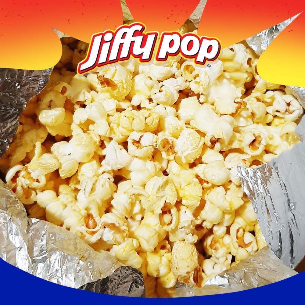 Jiffy Pop 🧈🍿 #popcorn #stovetop #cooking #fyp, Jiffy Pop