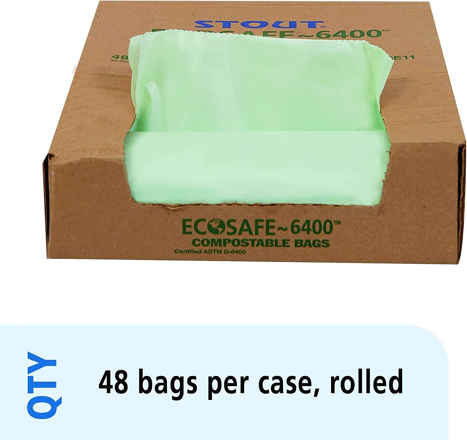 Stout Compostable Trash Bags, 30 Gallon - 48 count