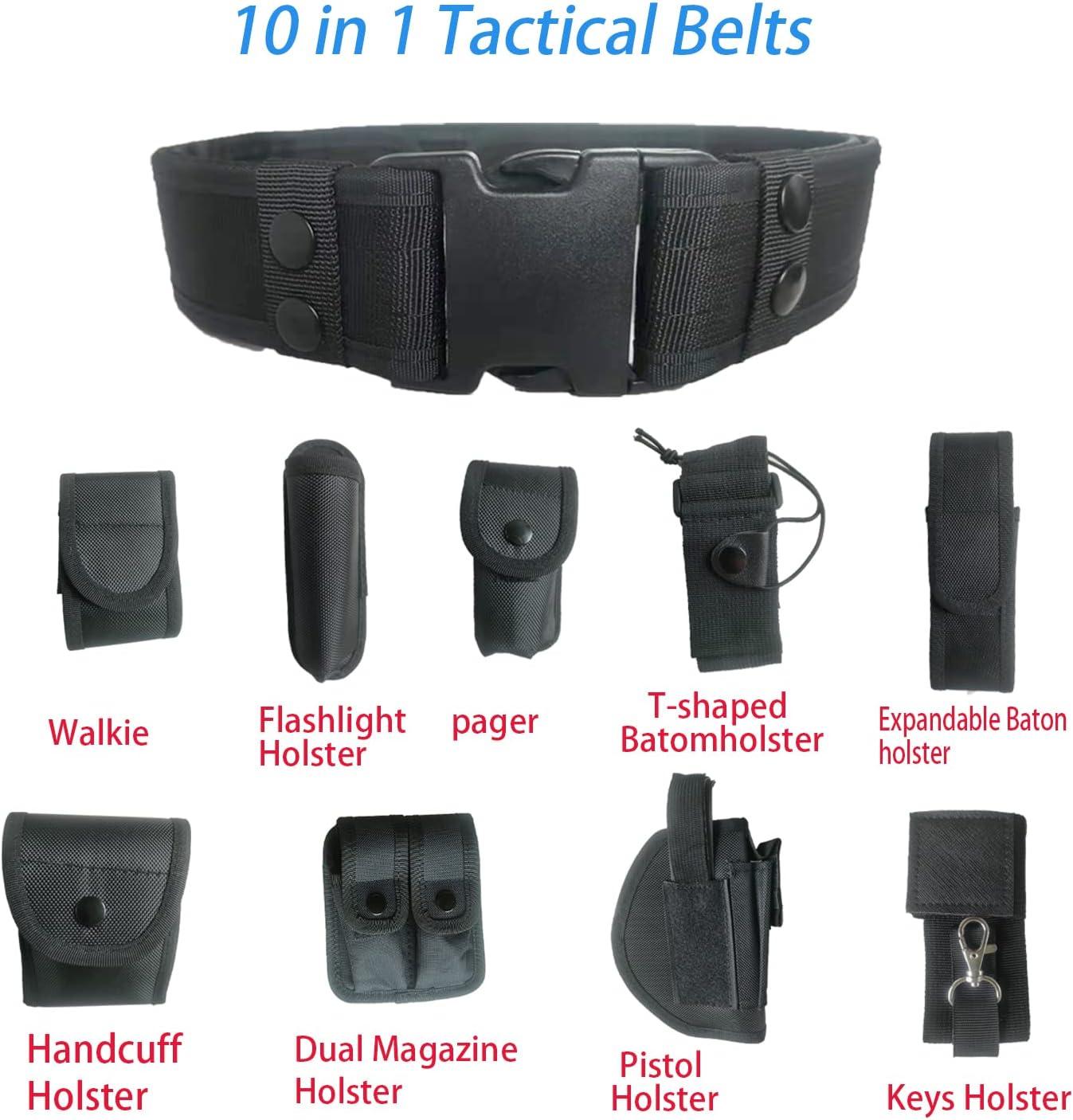 Police Security Guard Modular Enforcement Equipment Duty Belt Tactical 600  Nylon