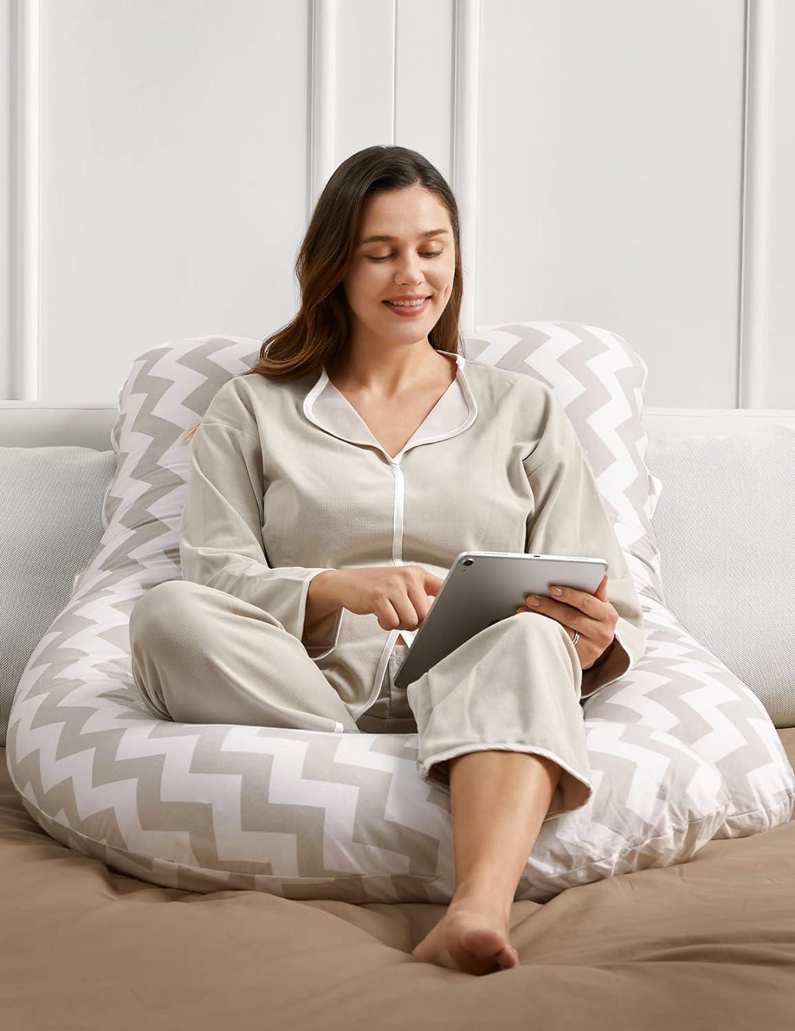  Momcozy Pregnancy Pillows for Sleeping, Portable