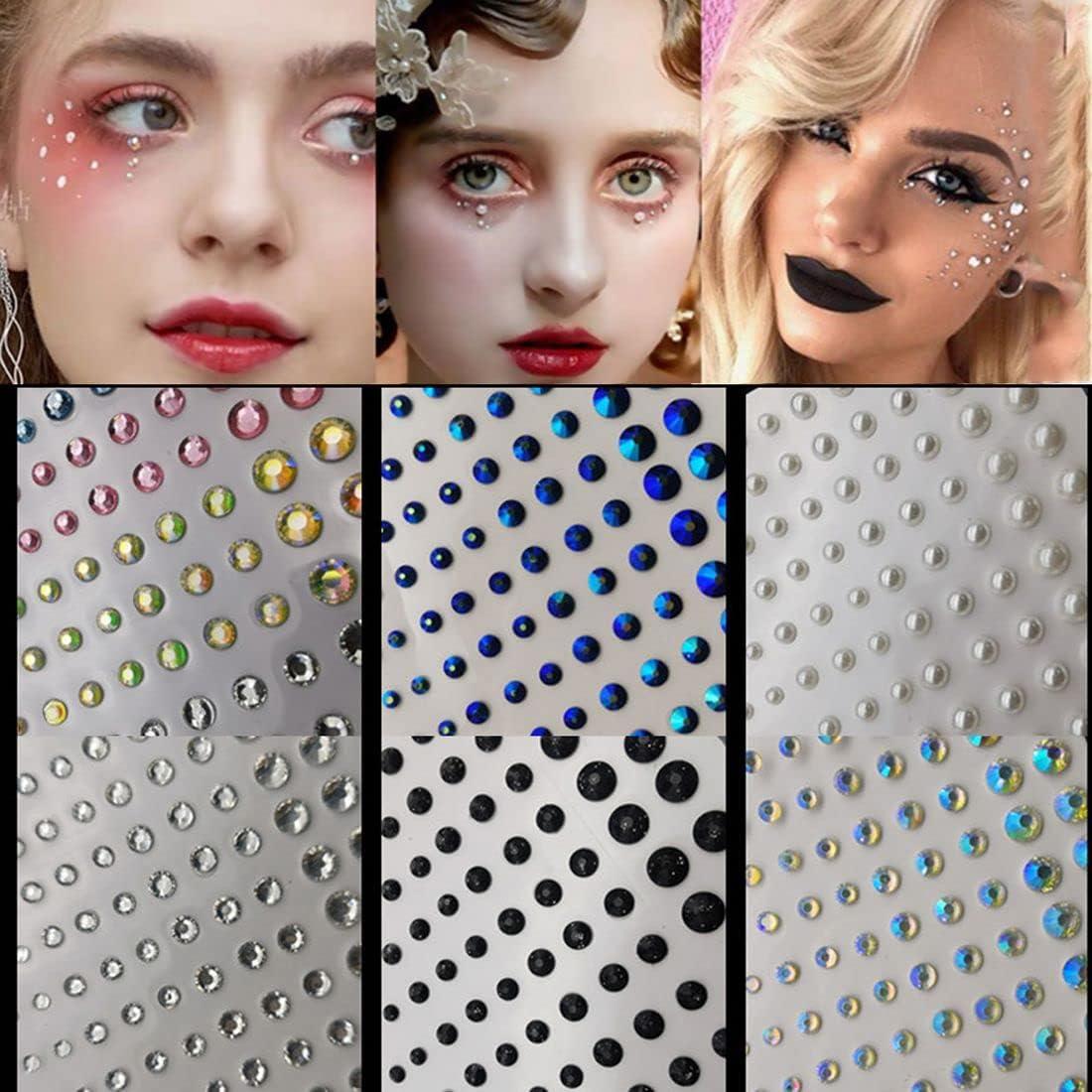 Face Eye Gems Stickers 3D Jewels Festival Body Bling Acrylic