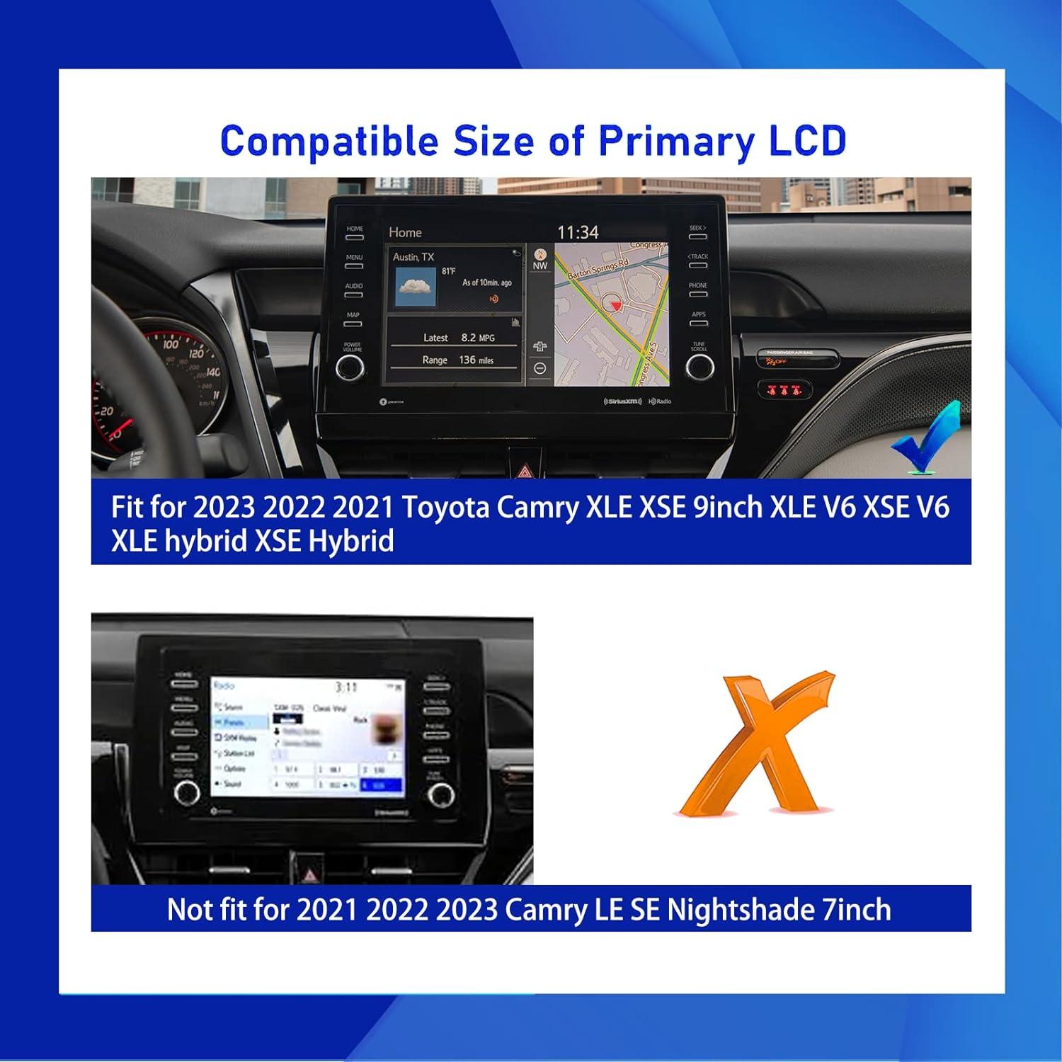 XXCIWP 2023 2024 Camry XLE Screen Protector for 2024 2023 2022 2021