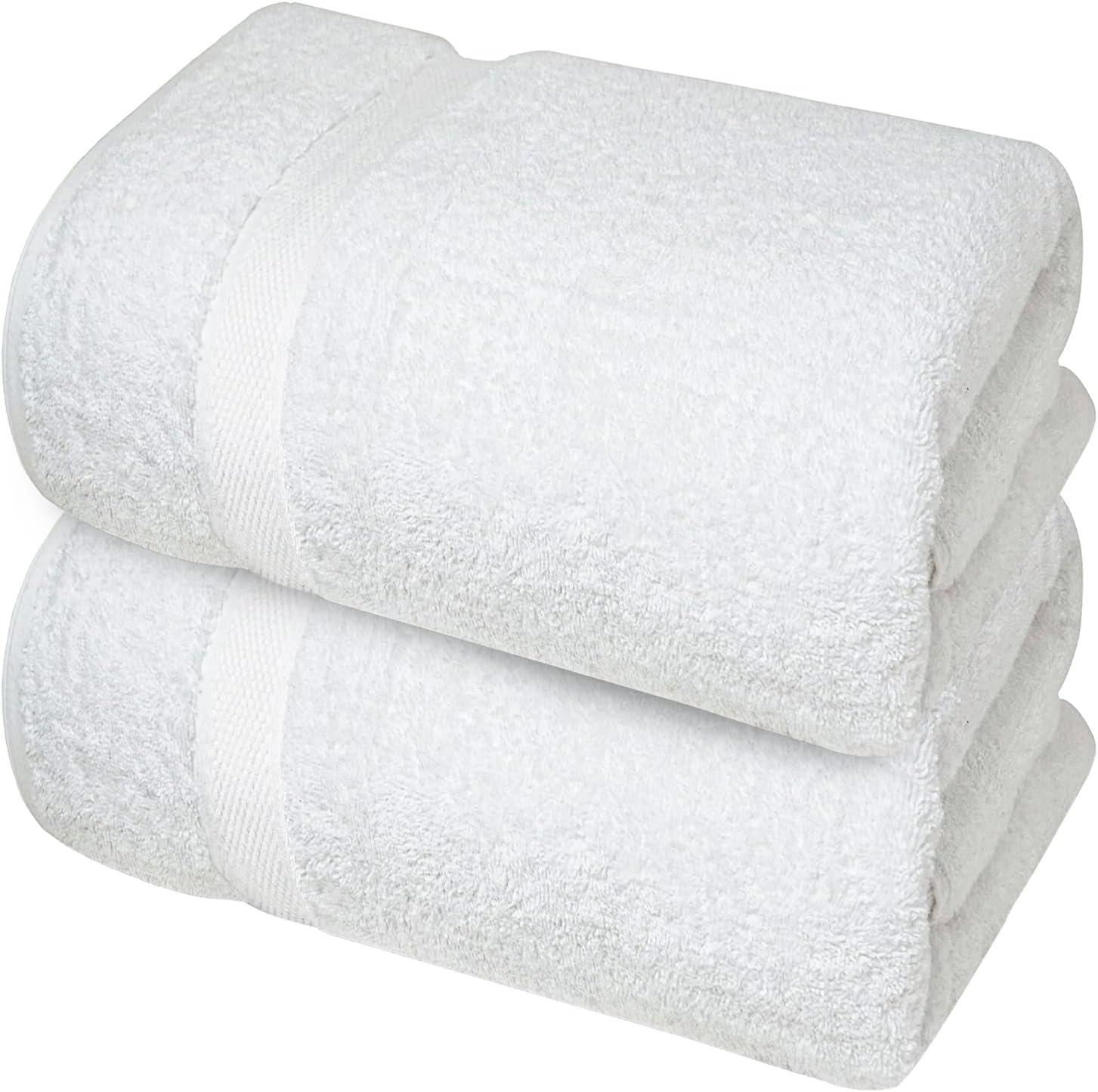 Infinitee Xclusvies White Bath Towels Large - 700 GSM 100% Cotton Towe