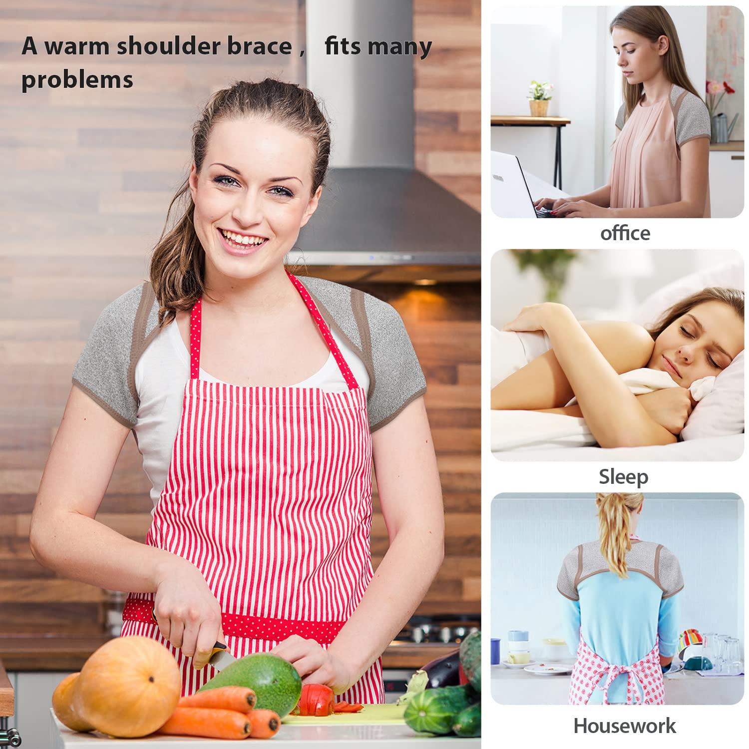 KD Shoulder Support Brace: Double Shoulder Braces for Women/Men Relief  Tendonitis, Arthritis, Shoulder Pain, Upgraded Graphene Warm Rotator Cuff