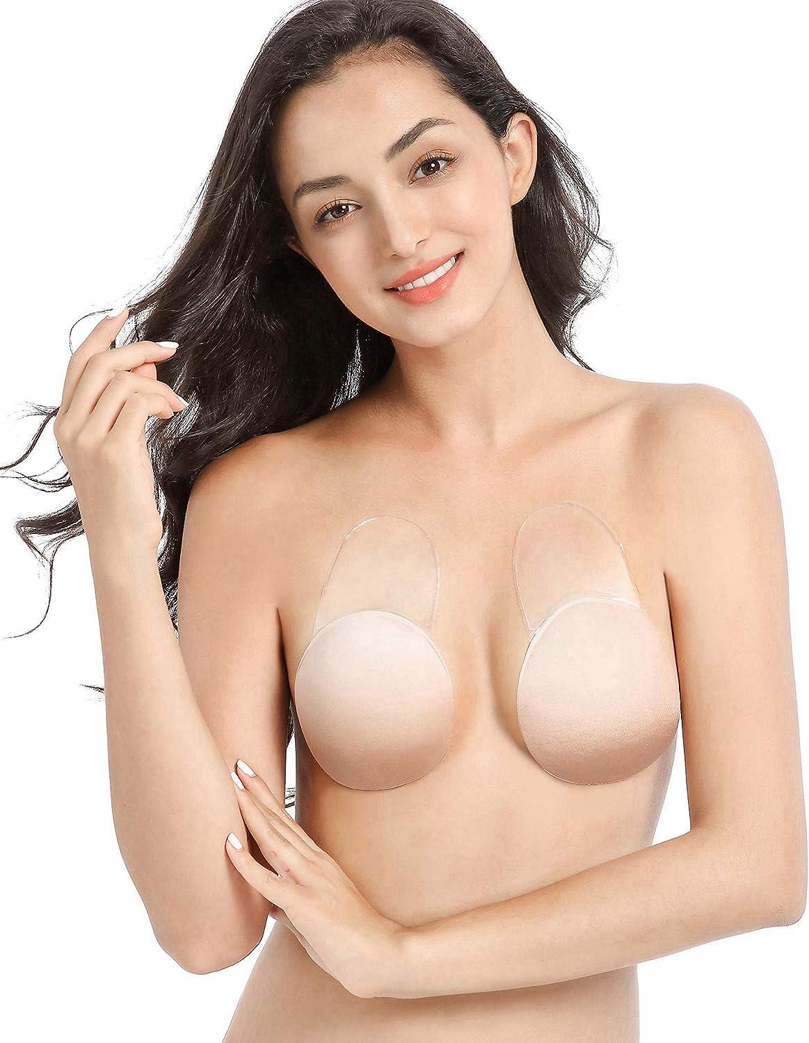 Breast Self Adhesive Reusable Conceal Silicone Lift Bra Nipple