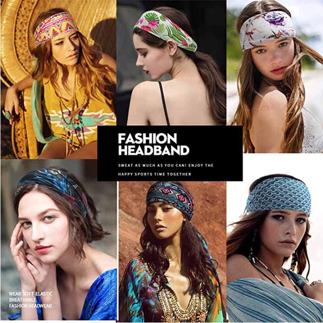 Black Spandex Fabric Elastic Headband - Headbands & Bandanas
