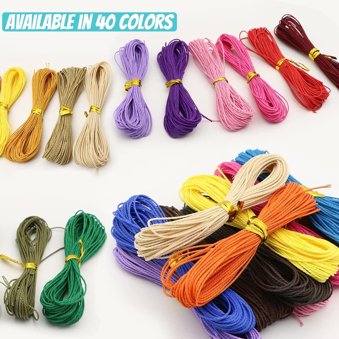 Color Cord Bracelet Cotton, Waxed Cord Jewelry Making