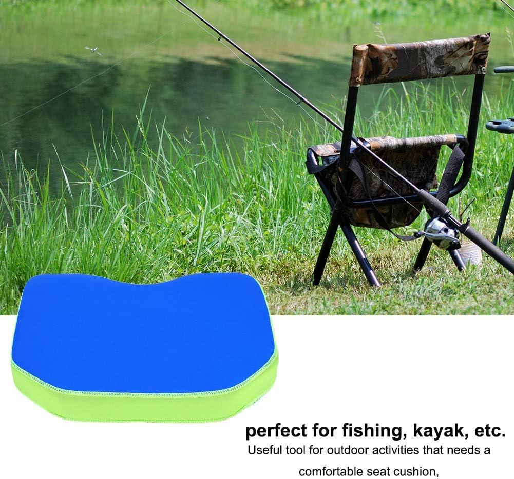 Kayak Thicken Seat Cushion, 11.8 x 9.8inch Canoe Fishing Boat Sit Memory  Foam Chair Seat Pad Pillow for Sitting with Suction Cups for Kayaking Fishing  Camping Blue