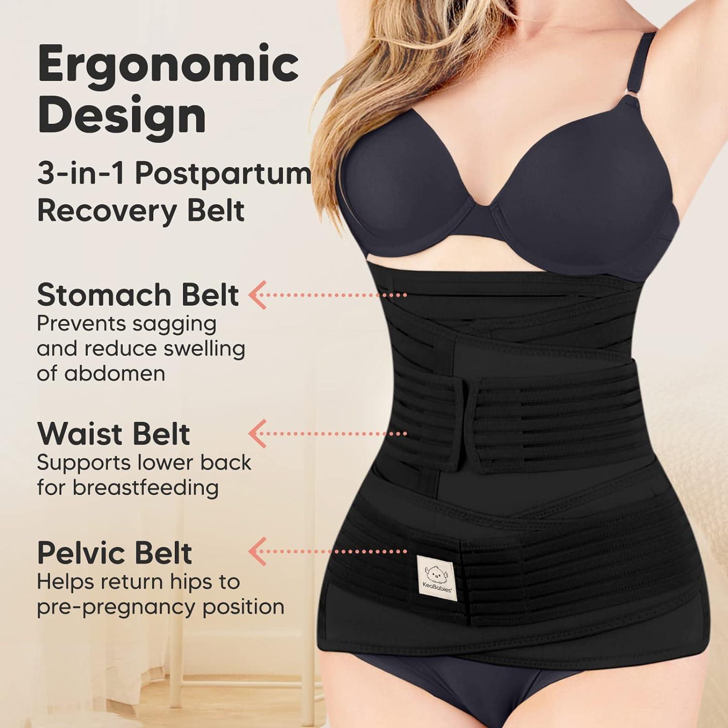 3 in 1 Post Pregnancy Belt for Belly, Waist & Pelvis Slimming Shapewear for After  Delivery