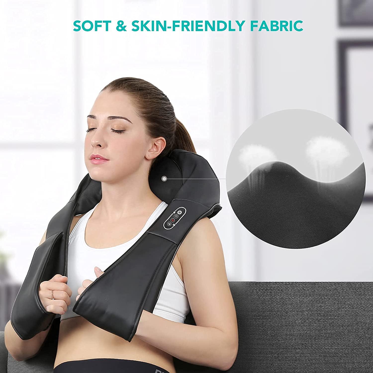 Shiatsu Neck and Back Massager with Soothing Heat, Electric Deep Tissue  QUALITY