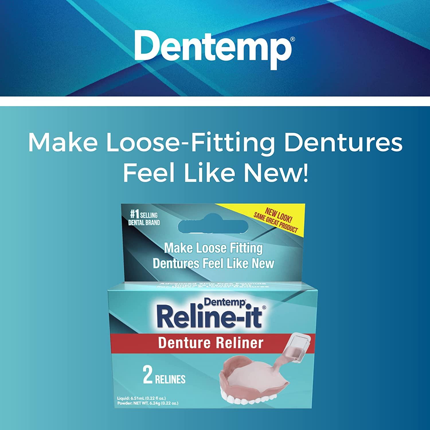 Dentemp Denture Reline Kit - Advanced Formula Reline It Denture