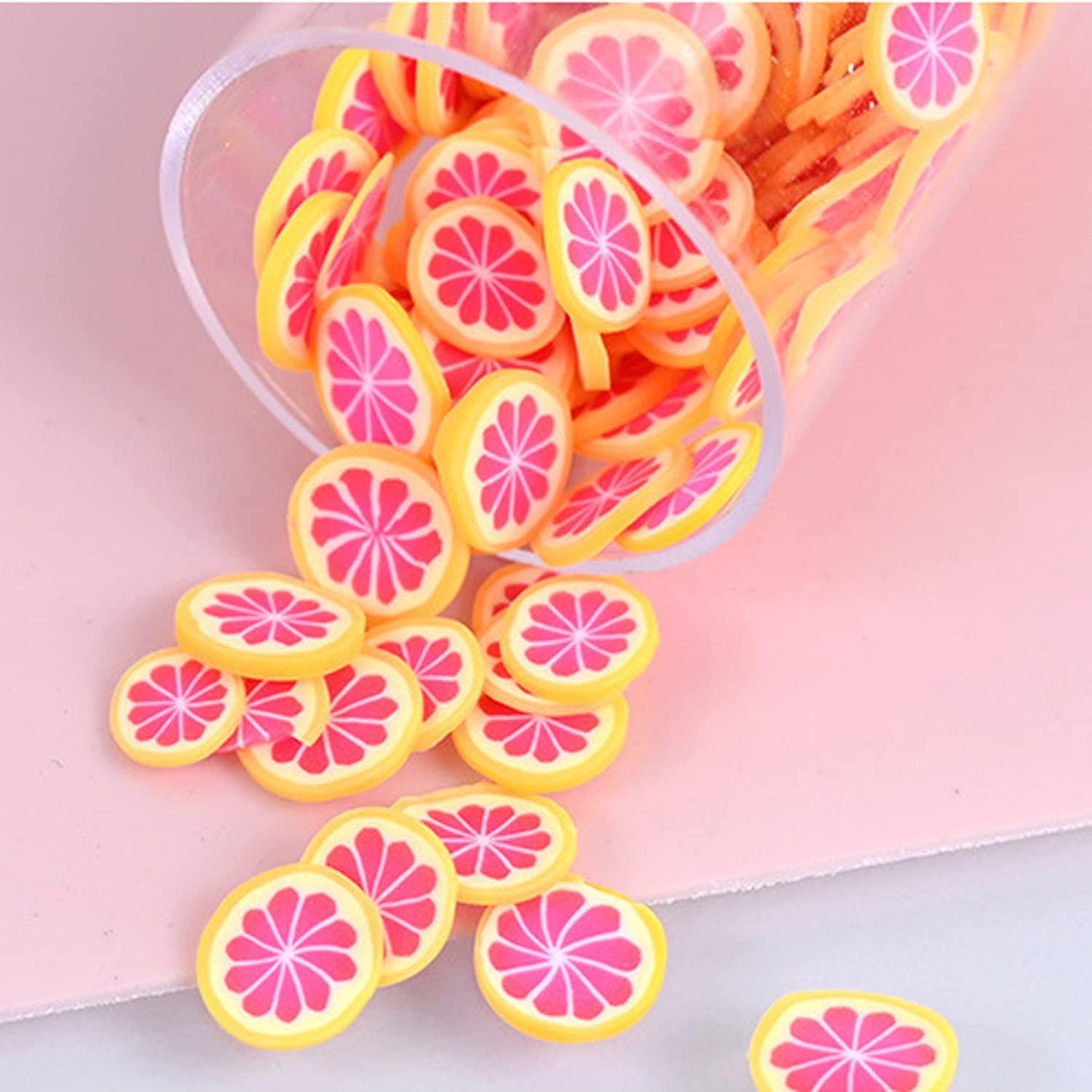 9000Pcs Fruit Nail Art Slices Fruit Slices for DIY 3D Polymer Slices Making  Polymer Clay Slices for Nail Art（15 Styles）