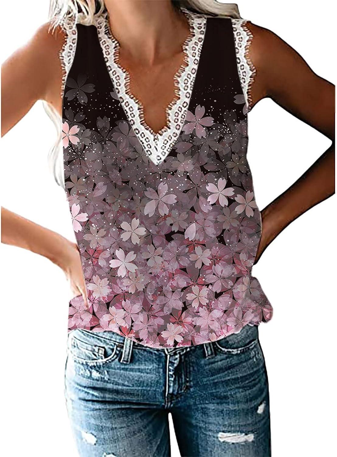 Plus Size Casual Tank Top, Women's Plus Ribbed V Neck Hollow Out Crochet  Tank Top