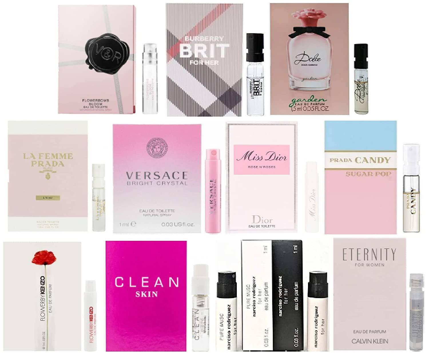 Infinite Scents 12 Women's Designer Fragrance Sampler Collection, 12 Luxury  High-End Perfume Vials for Women, Mini Perfume Samples Gift with Premium