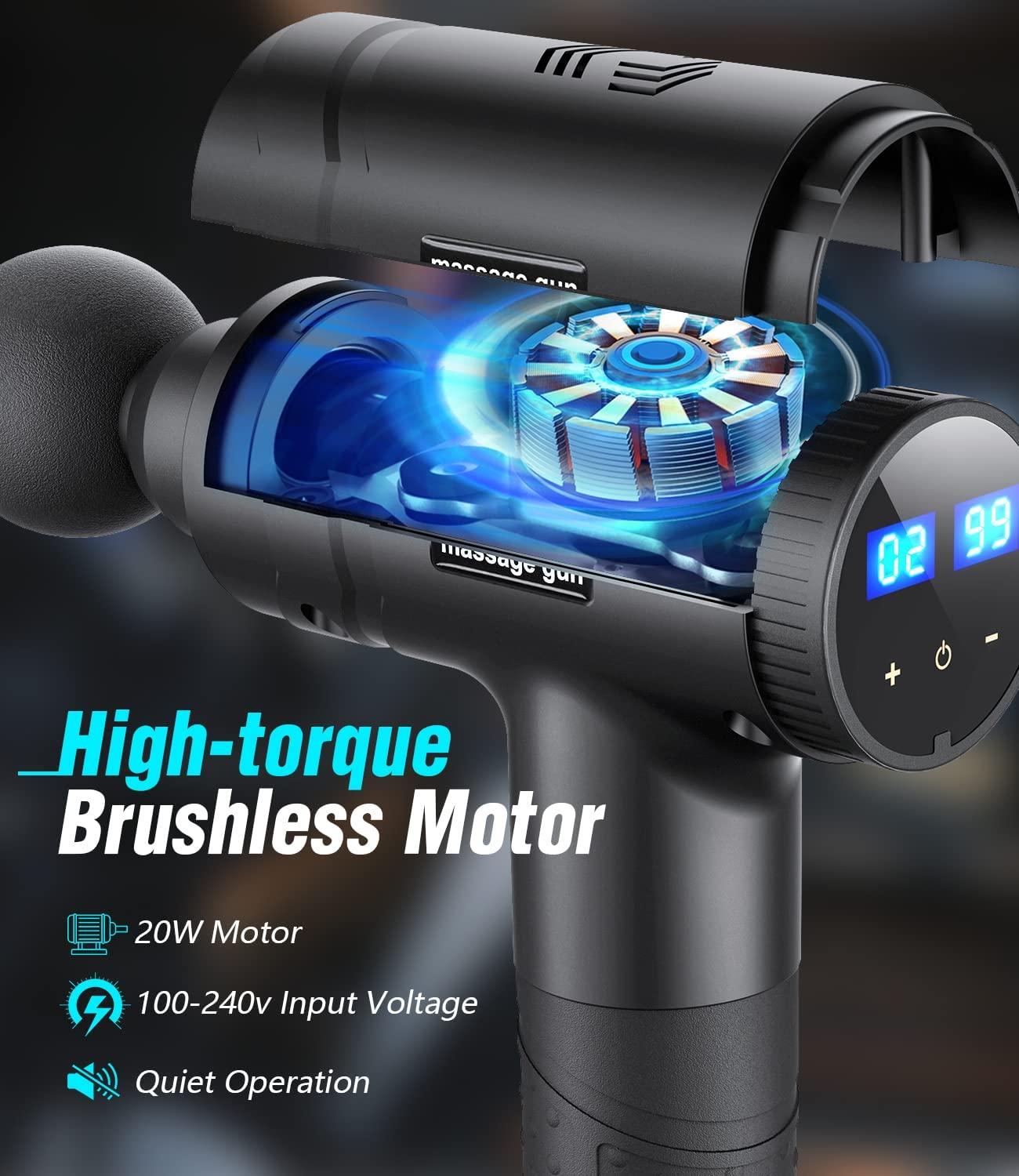 99 Speed LCD Touch Screen Deep Massage Gun Muscle Relaxing Machine