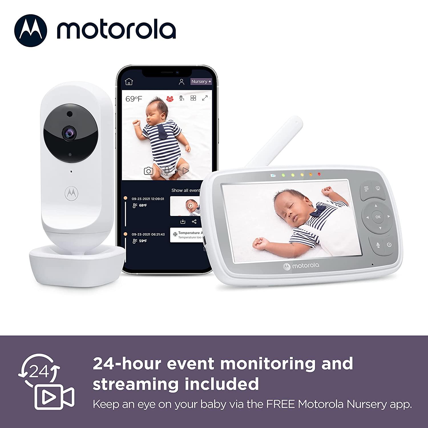 Motorola - Digital Audio Baby Monitor with Room Temperature Monitoring  and