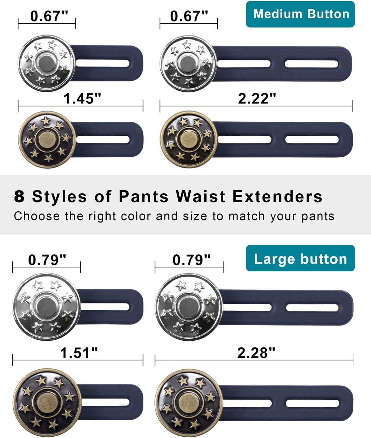 18PCS Collar Extender Multifunctional Adjustable Elastic Neck Button  Extender for Mens Shirt Pants Dress - AliExpress