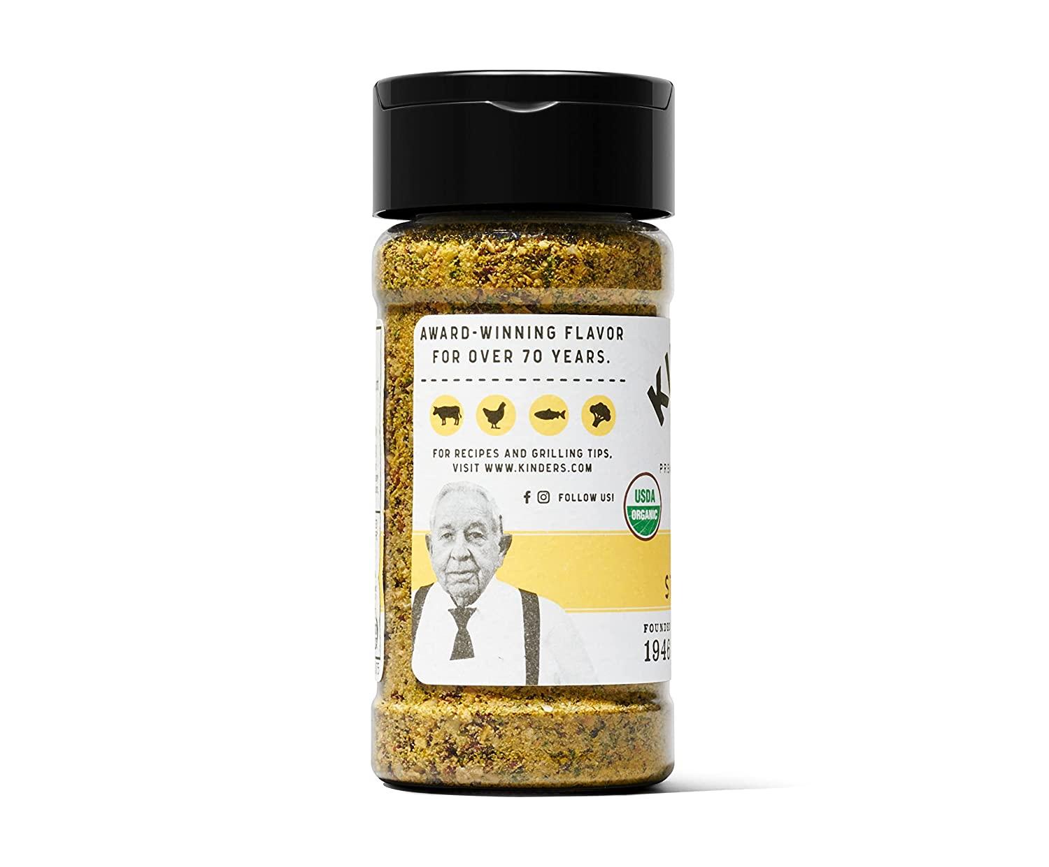 Organic Cracked Pepper & Lemon Seasoning - Kinders