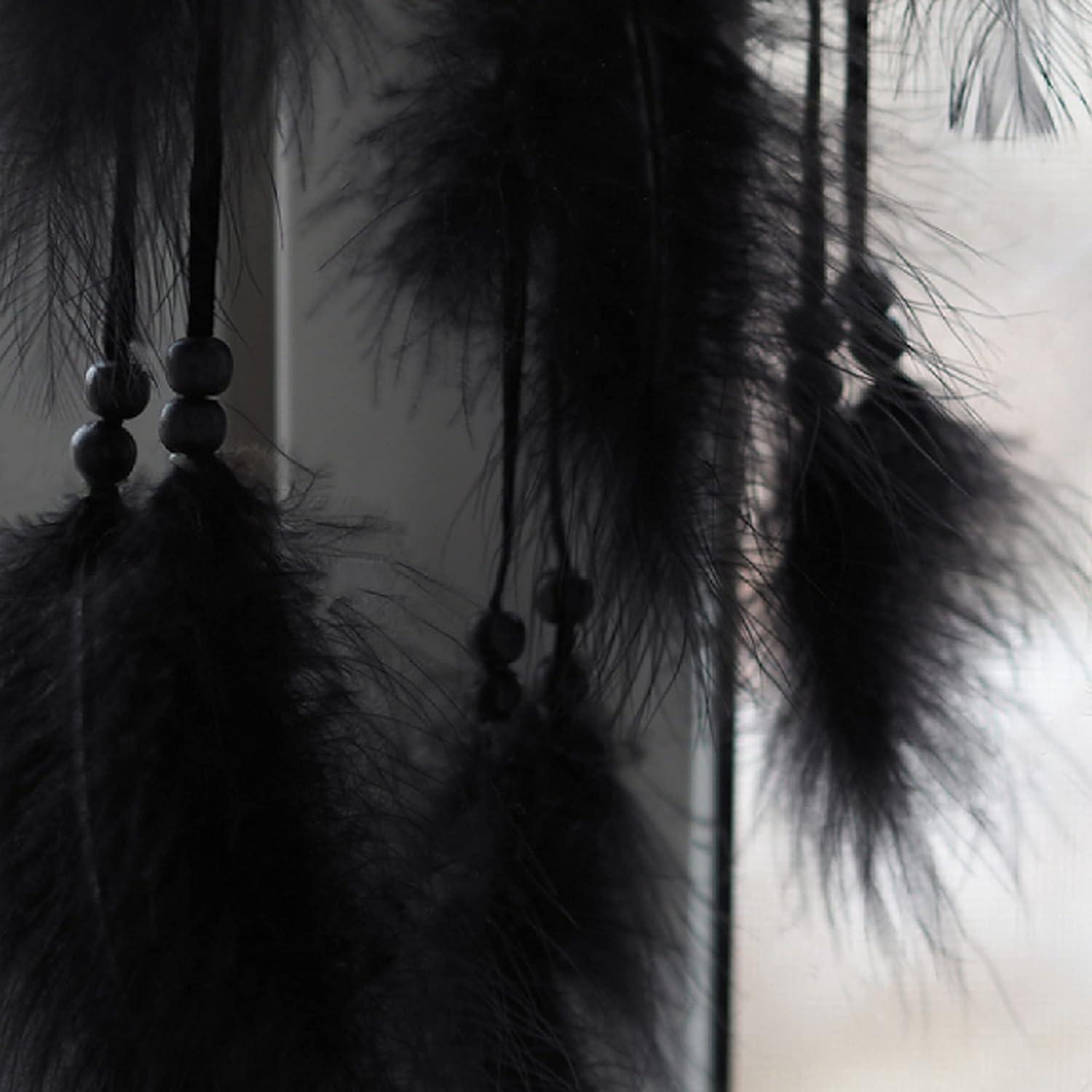  100pcs Black Fluffy Turkey Marabou Feathers 4-6 Inches for  Crafts Dream Catcher Fringe Trim Colored Feathers Fly Tying Material :  Arts, Crafts & Sewing