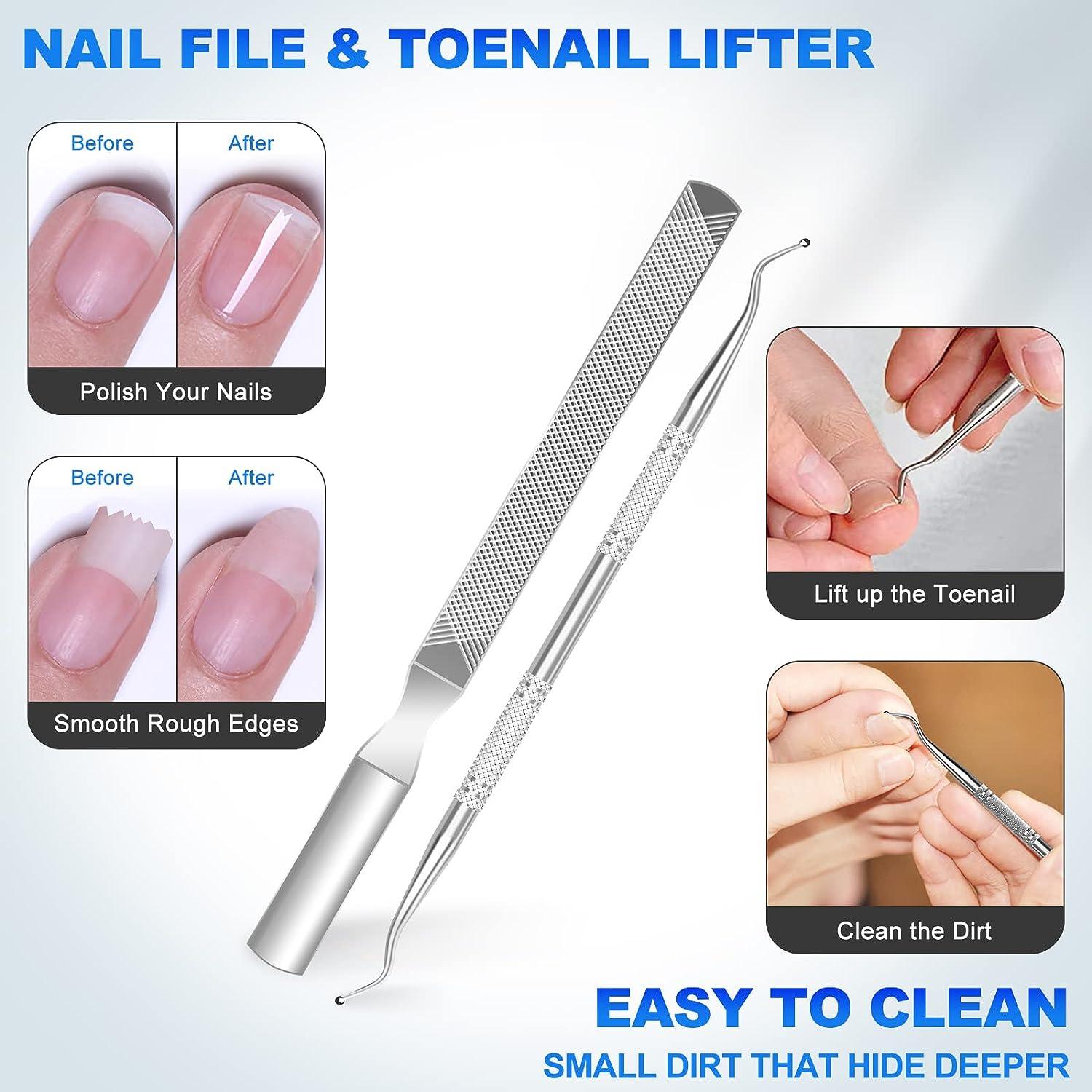 Toenail Clippers For Thick Nails Toenails For Men And Women, Especially For  Seniors, Toe And Finger Nail Clippers Set, With 15mm Wide Jaw Opening Ultr