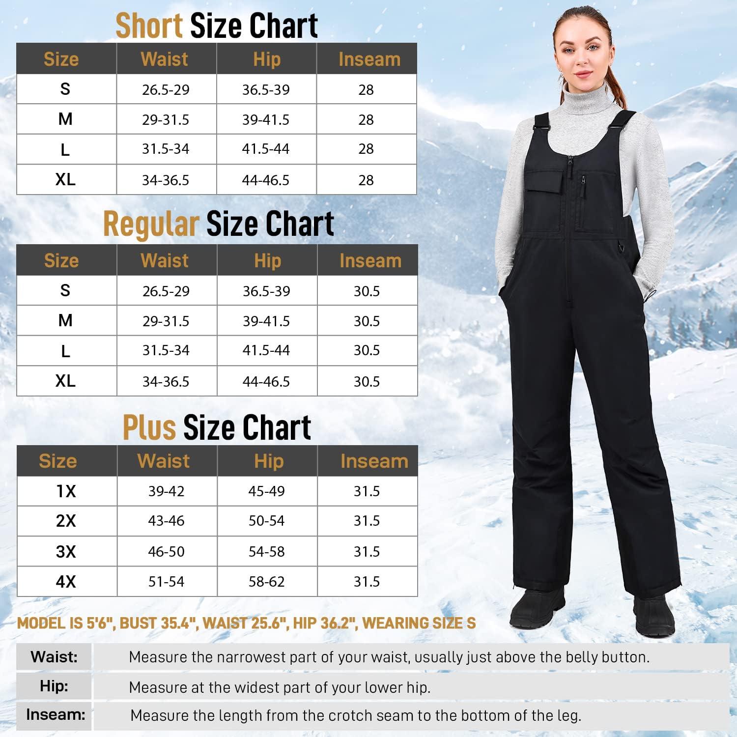 Sportneer Womens Snow Pants Ski Pants Insulated Snowboard Pants