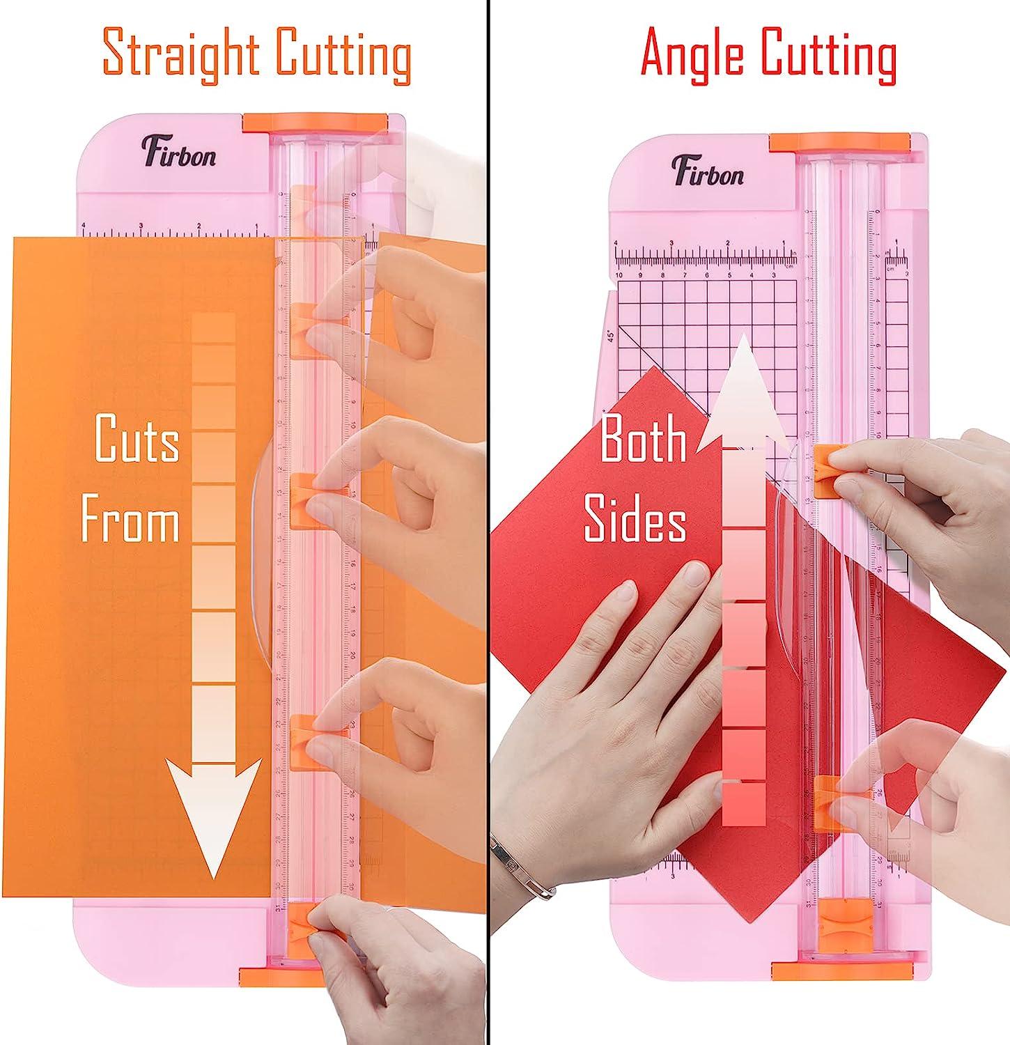 Portable Precision 6 Guillotine Photo Cutter Photo Coupon Laminated Paper  Craft Office - Pink
