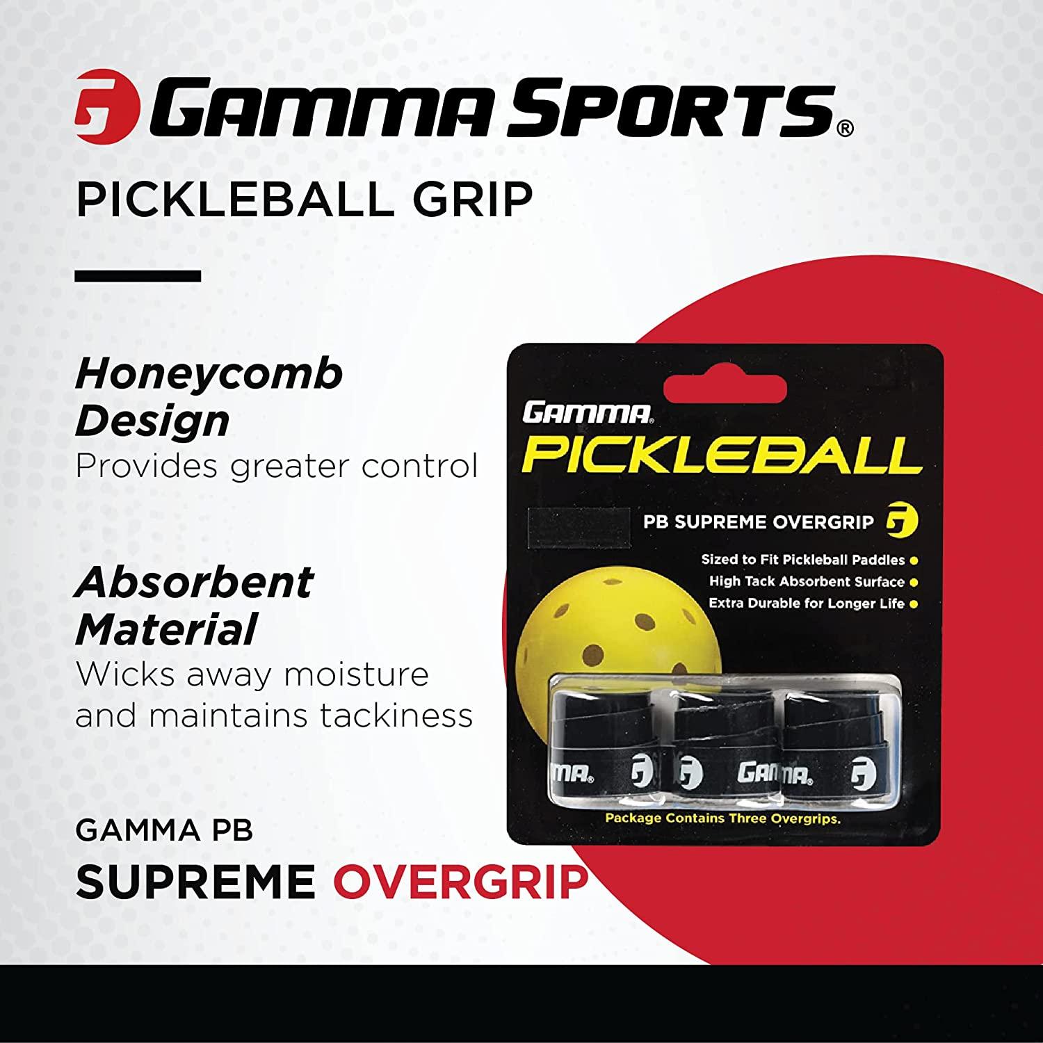 Gamma Black Contour Pickleball Grip