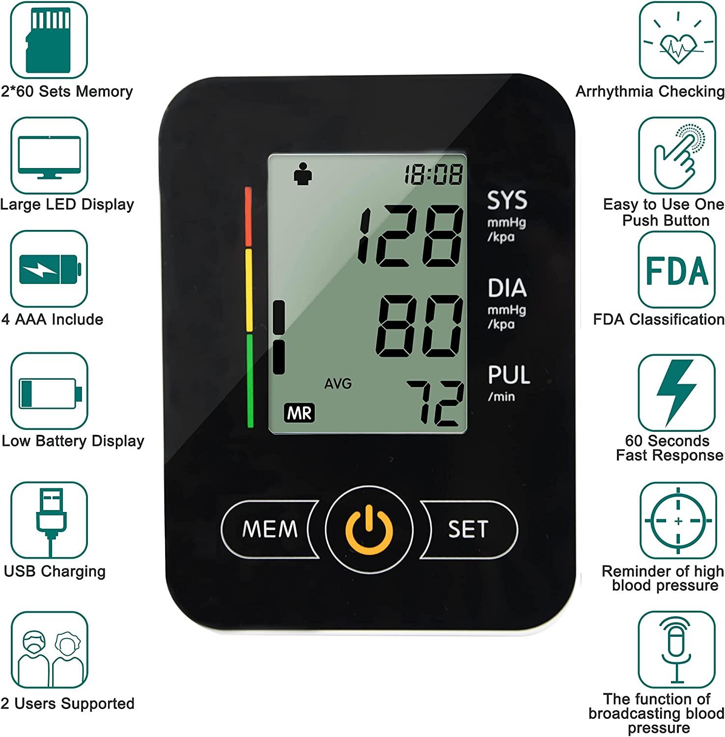maguja blood pressure monitor digital. Battery included. used 1 time