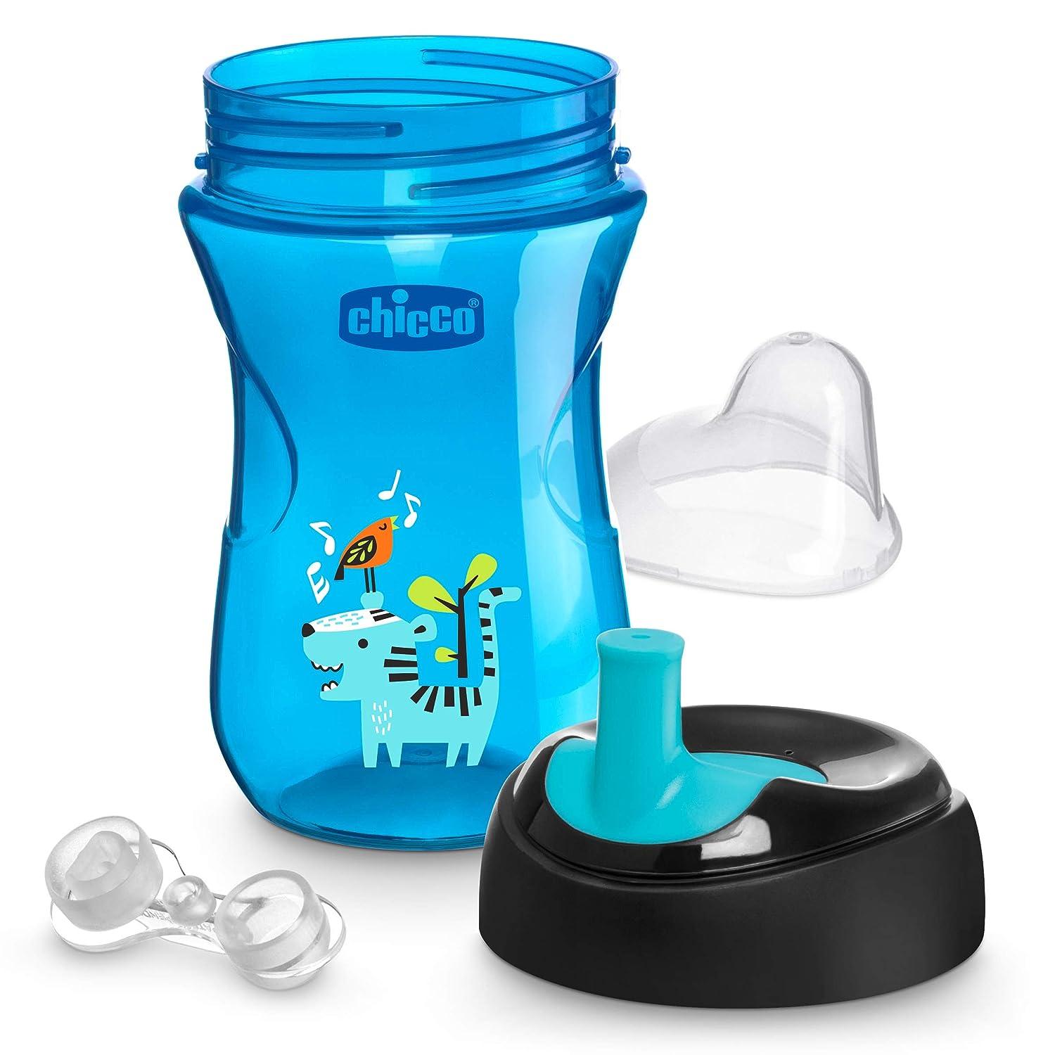 Chicco Silicone Spout Transition Sippy Cup 7oz 4m+, Blue
