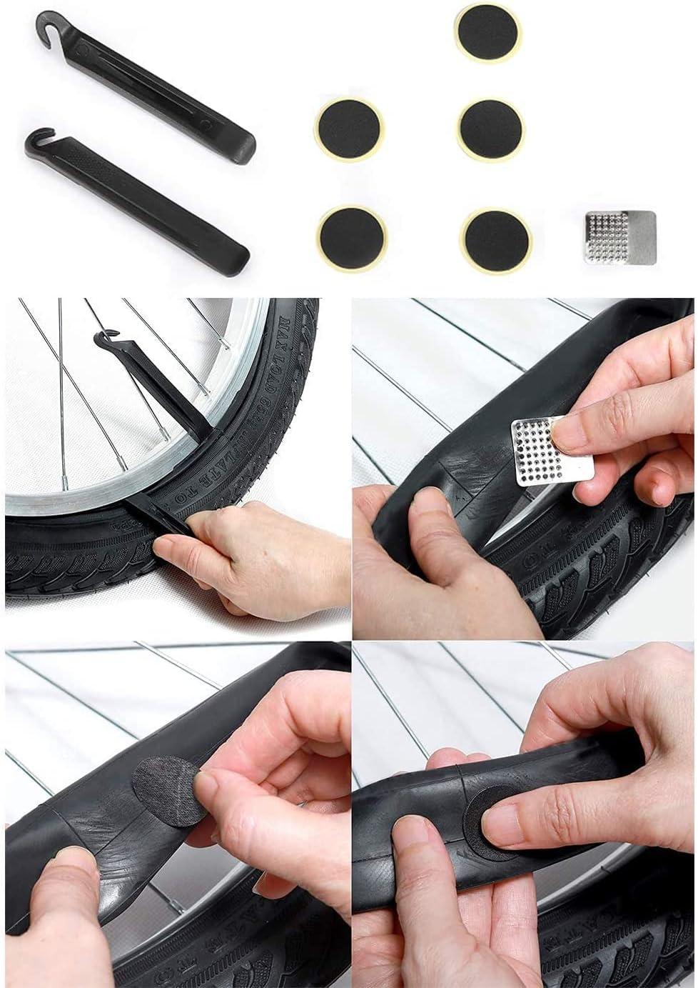  HHLC Bicycle Tire Pump, Bike Repair Tool Kits Saddle