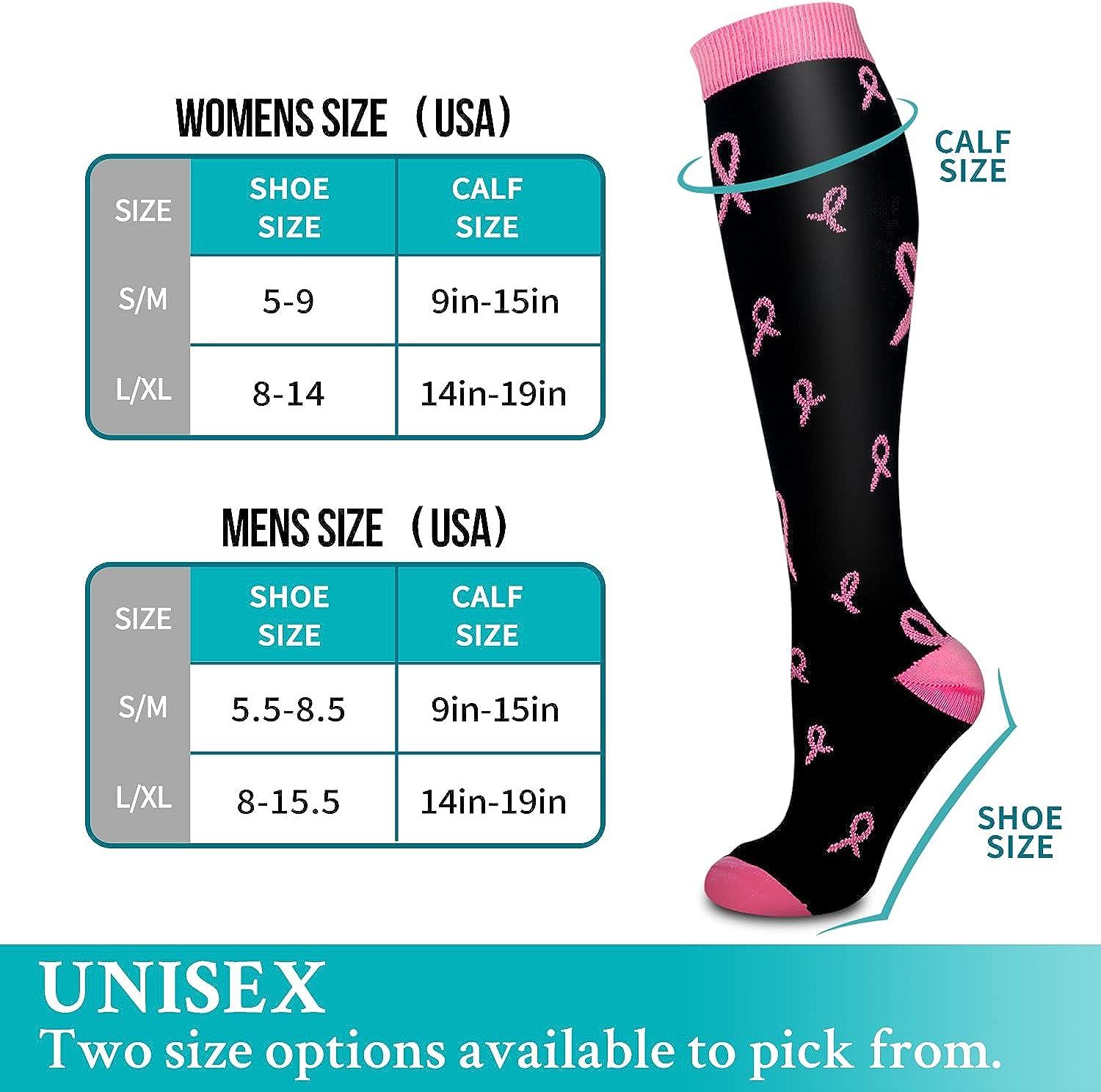 BLUEENJOY Compression Socks for Women & Men (3 pairs) - Best Support for  Nurses, Running, Hiking, Recovery & Flight Socks