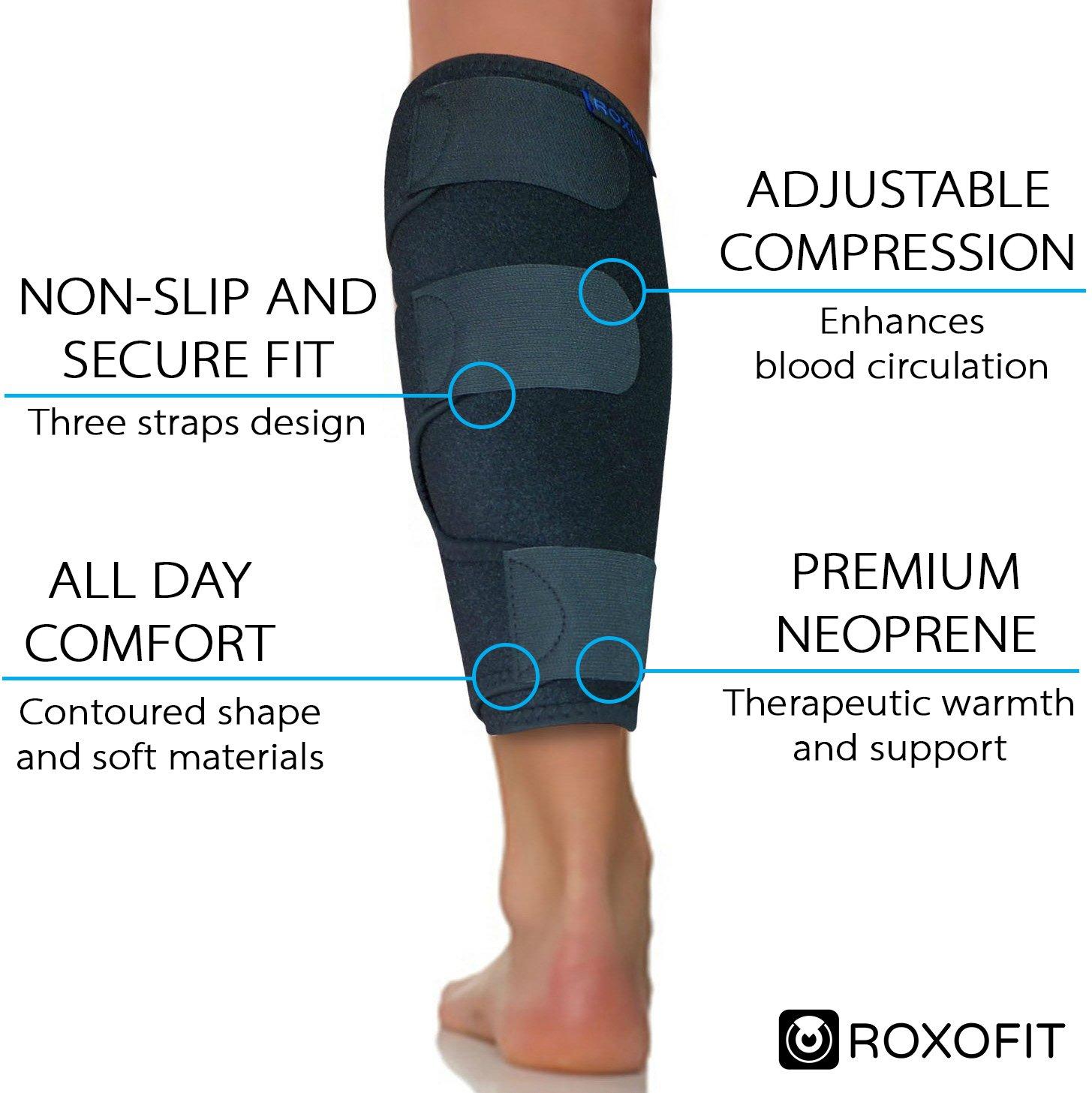 Calf Compression Brace, Shin Splint Sleeve Support Calf Wrap for Injury  Recovery & Prevention, Men & Women : : Health & Personal Care