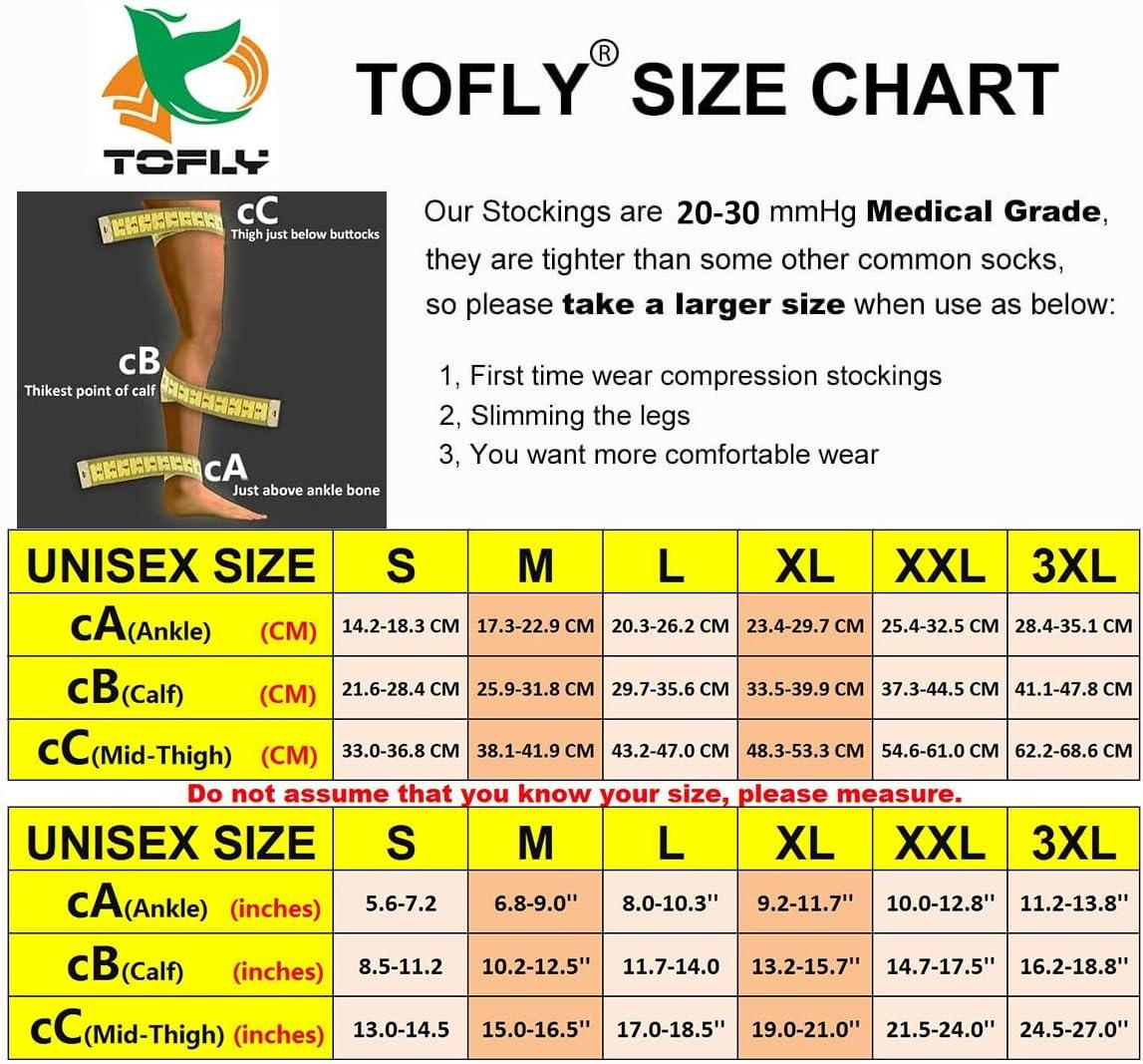  TOFLY® Compression Stockings (Pair), Grade Firm