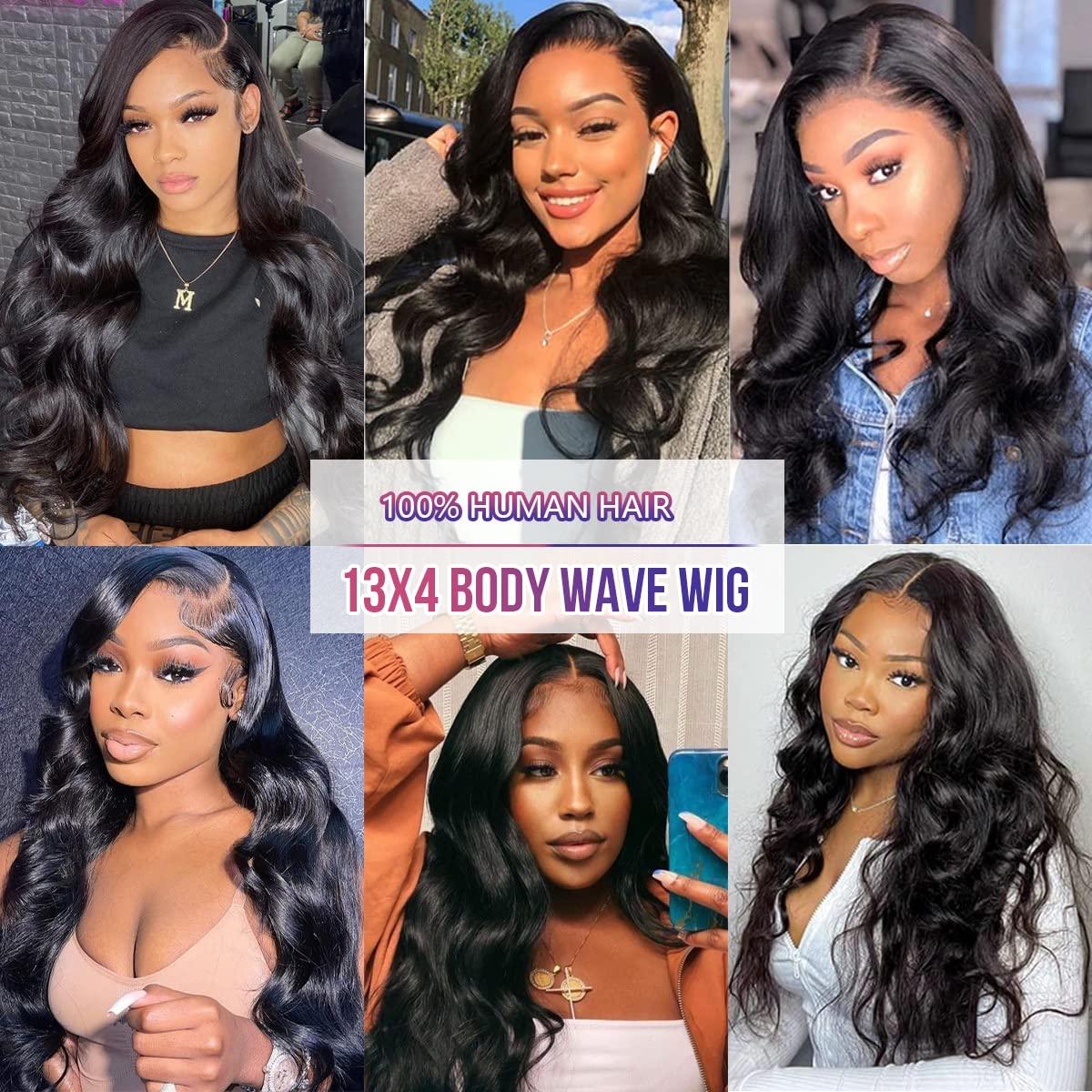 Beautyforever Body Wave 13X4 Lace Front Wigs Pre-plucked Human