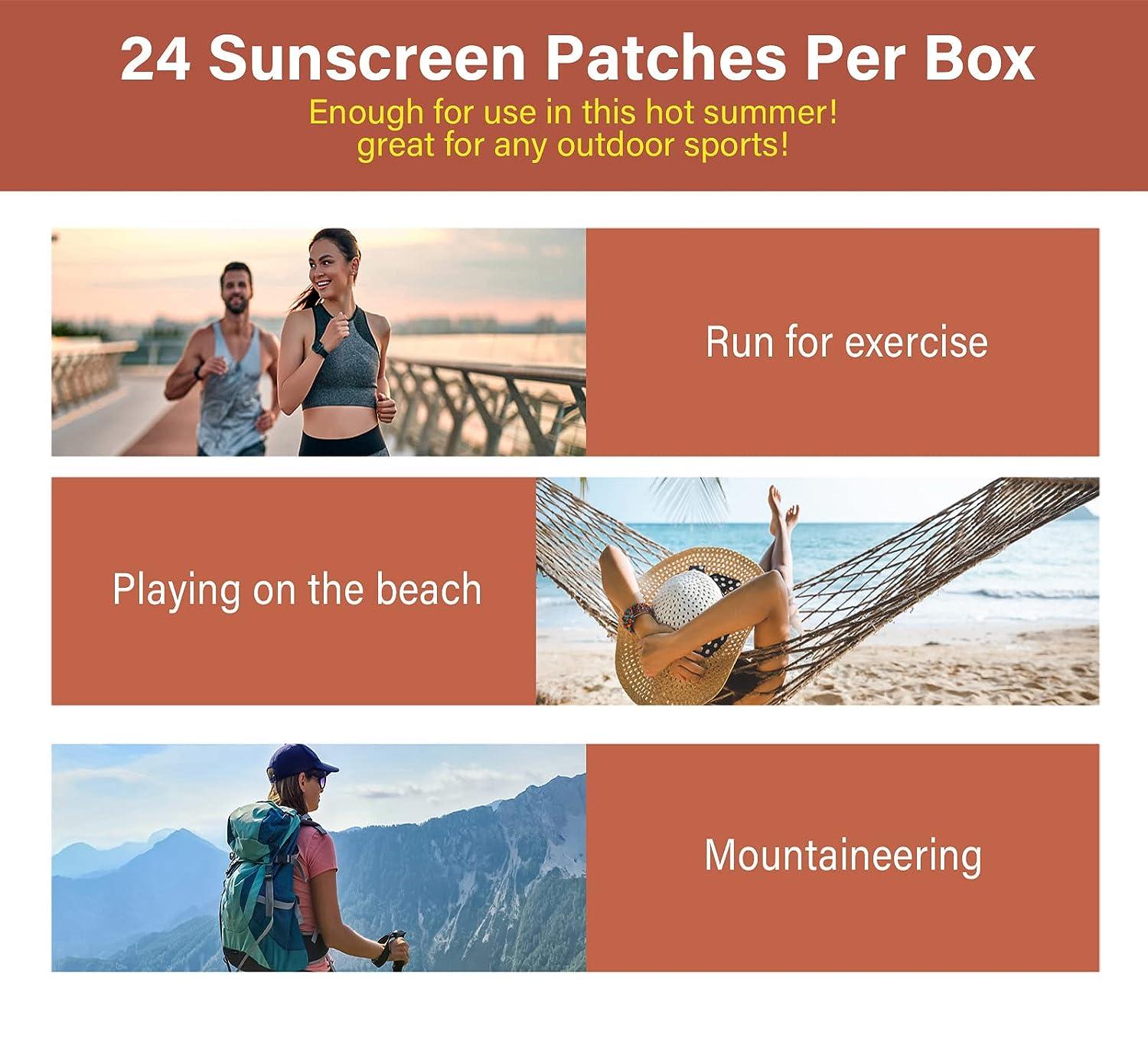 24 Set Sun Protection Nose Patch UltravioletRays Protection Nose Cover For  Men Women Sports Tanning Outdoor Sunscreen Nasal Strips