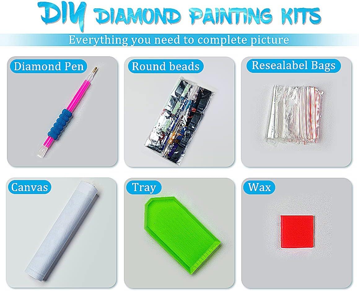 DIY 5D Diamond Painting Kit, Diamond Art Complete Kits Full
