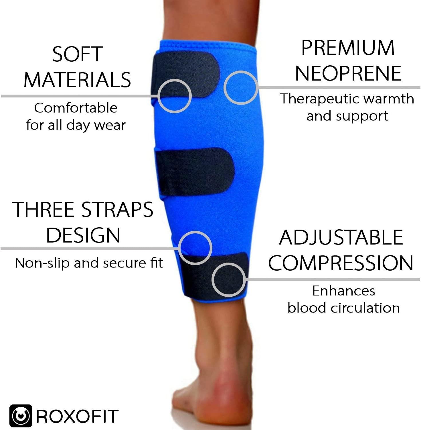 Neoprene Calf Sleeve Soft Calf Brace Lower Leg Compression Wrap
