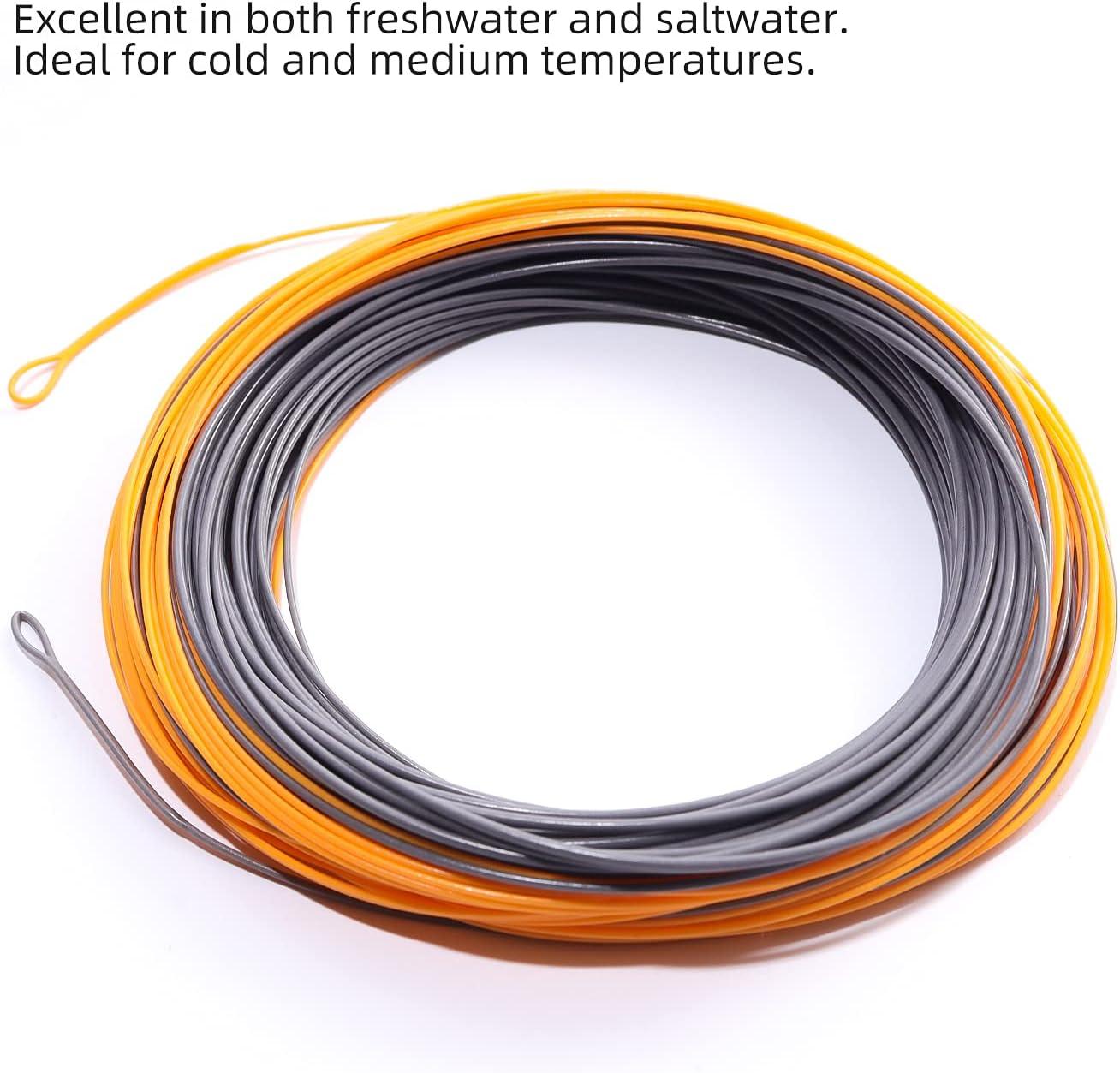  ANGLER DREAM Gold Fly Line 90FT Weight Forward Floating 2WT Fly  Fishing Line : Sports & Outdoors