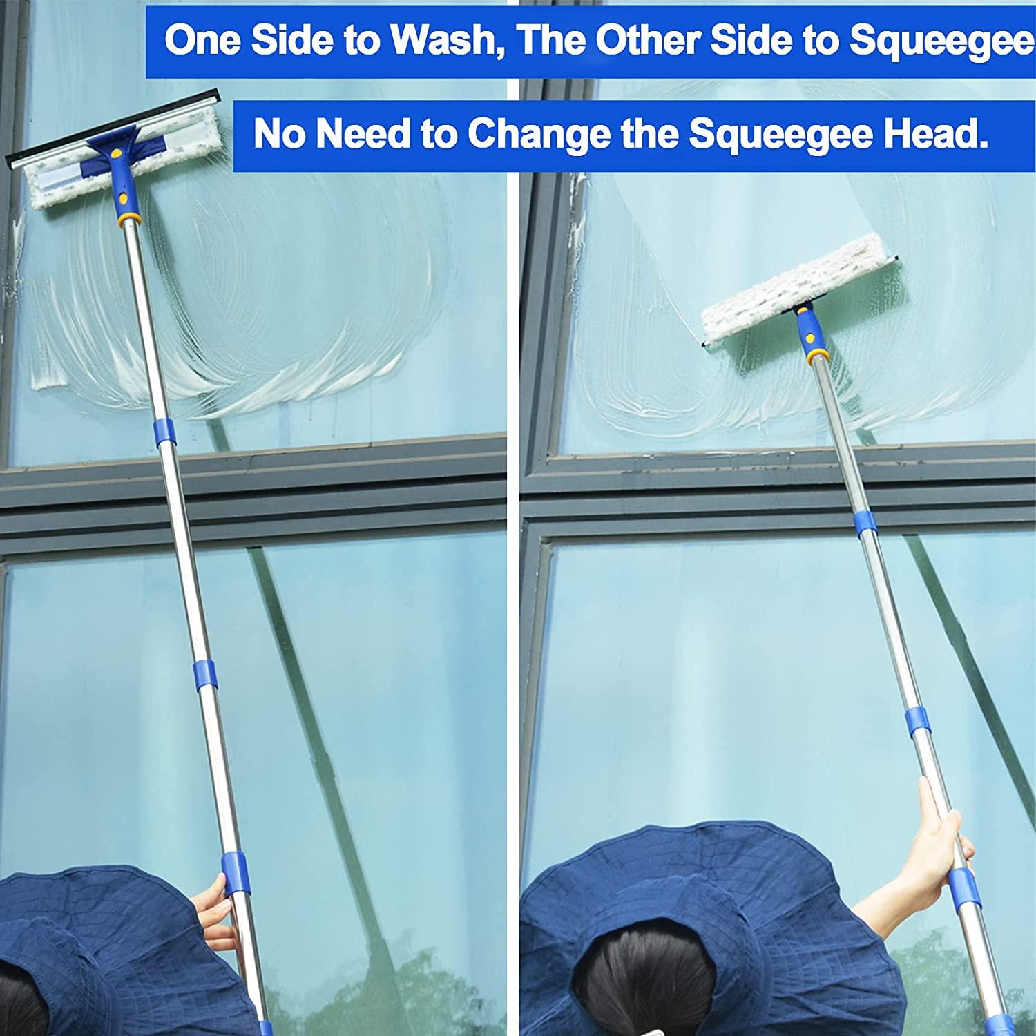 ITTAHO Multi-Use Window Squeegee, 2 in 1 Squeegee Window Cleaner