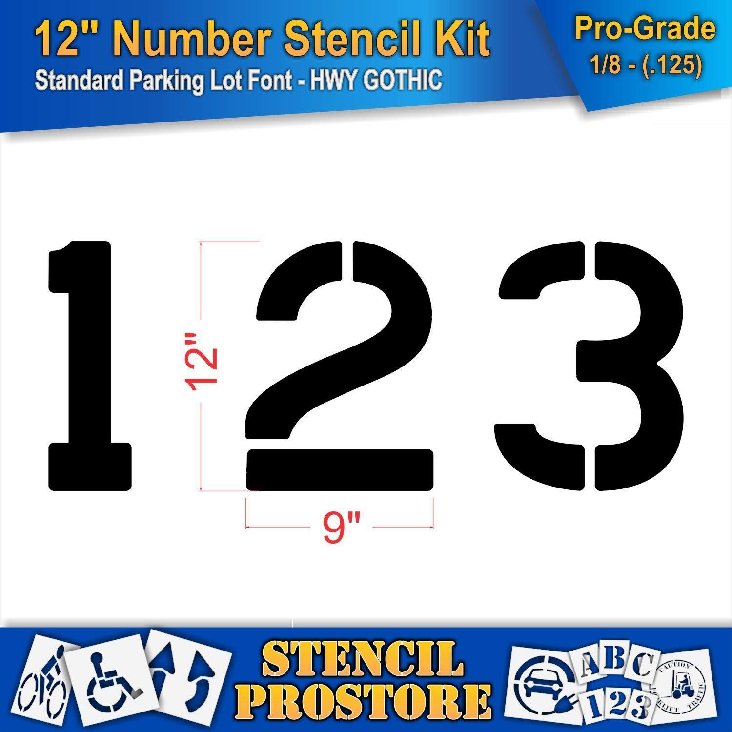  Premium Stencil Kit 52 pcs Parking Lot Stencils Pavement  Marking Stencils Kit : Arts, Crafts & Sewing