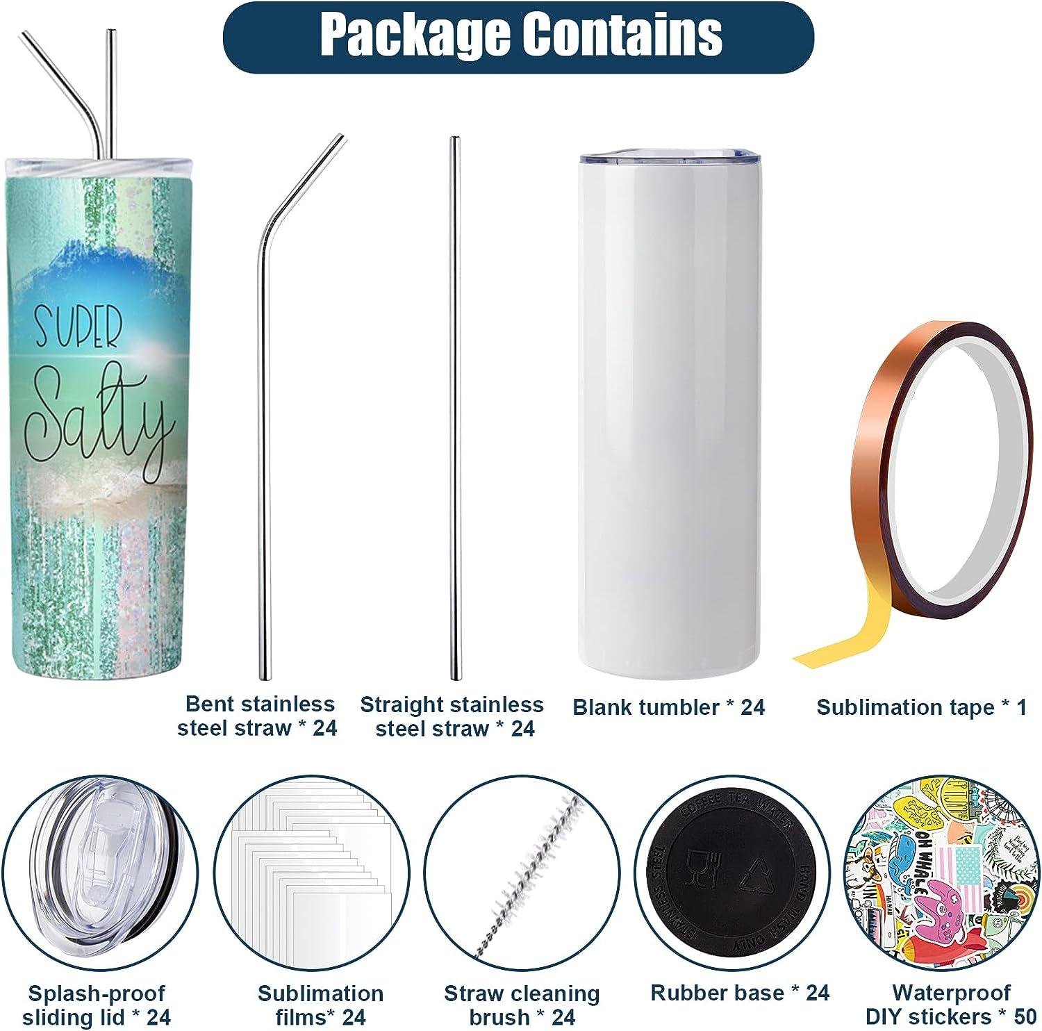 20 oz Sublimation Tumblers - Sublimation Tumblers - Quick Blanks & More