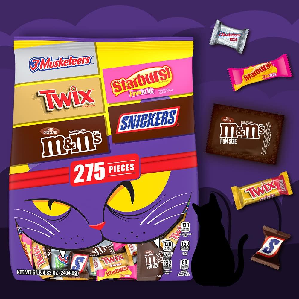 M&M's, Skittles, Snickers, Twix & Starburst Fundraiser Candy Bulk Variety  Pack, 52 pk.