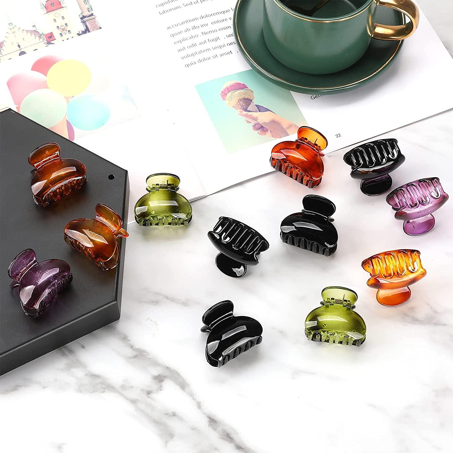 Lolalet 8 Colors Hair Clips Claw Clips Hair Claw Clips, 2 Styles Nonslip  Medium Large Jaw Clip for Women Girls, 4 Square Matte and 4 Bright Acrylic