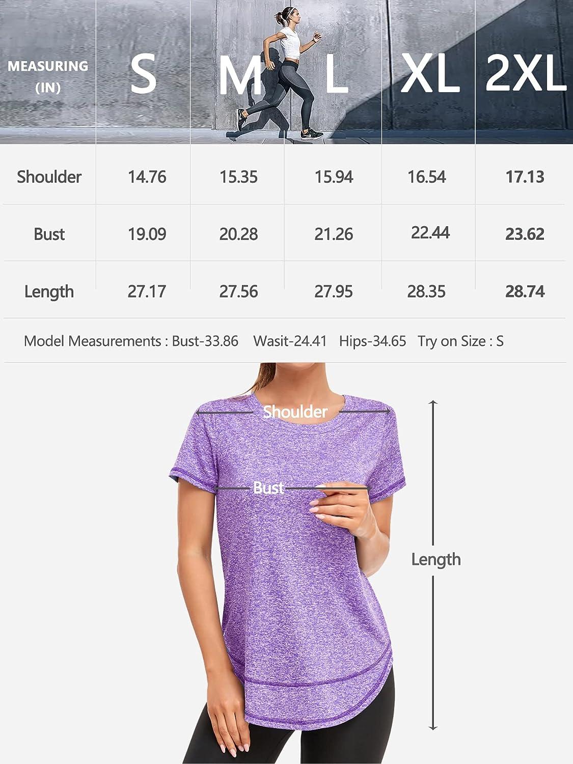 Women's Workout Shirts & Tops in Purple